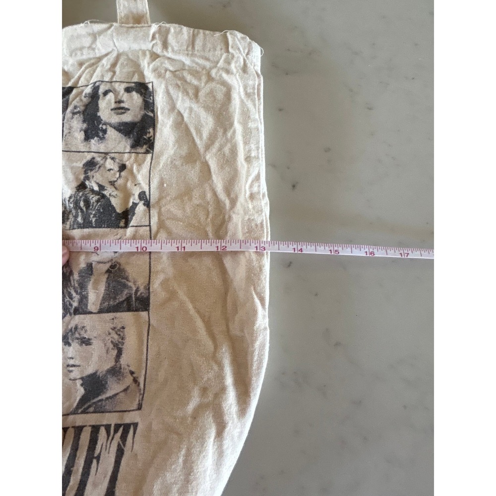 Taylor Swift The Eras Tour Official Merchandise Canvas Tote Bag Cream Multi Era - Picture 4 of 5